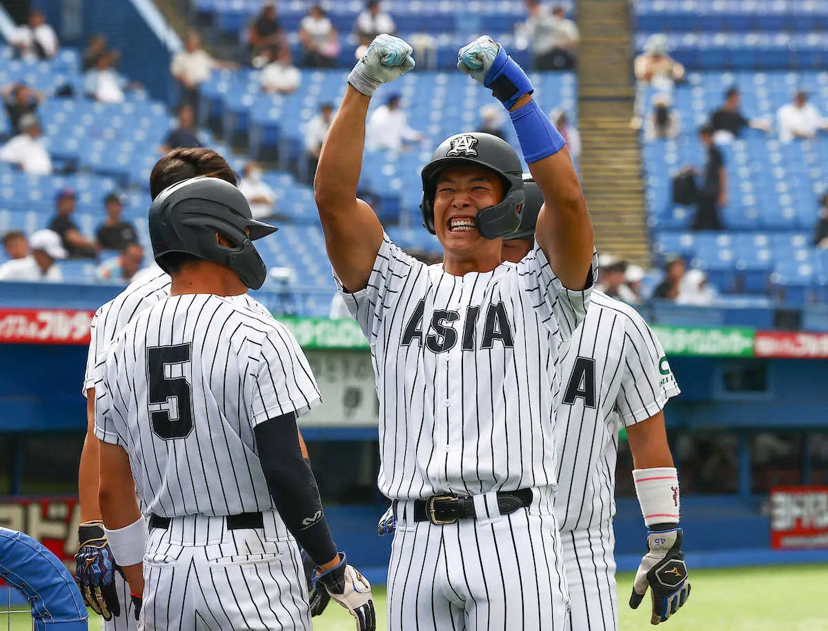 亜大12安打11点大勝　不動の4番・西川がケガの影響で欠場も代役4番・広瀬が初本塁打