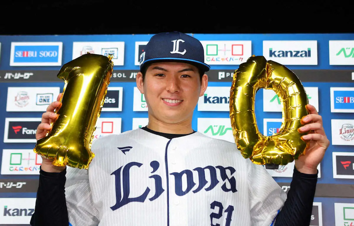 【画像・写真】西武・武内「出来すぎですね」　チーム17年ぶりの新人2桁勝利、8回無失点で10勝目　新人王なるか