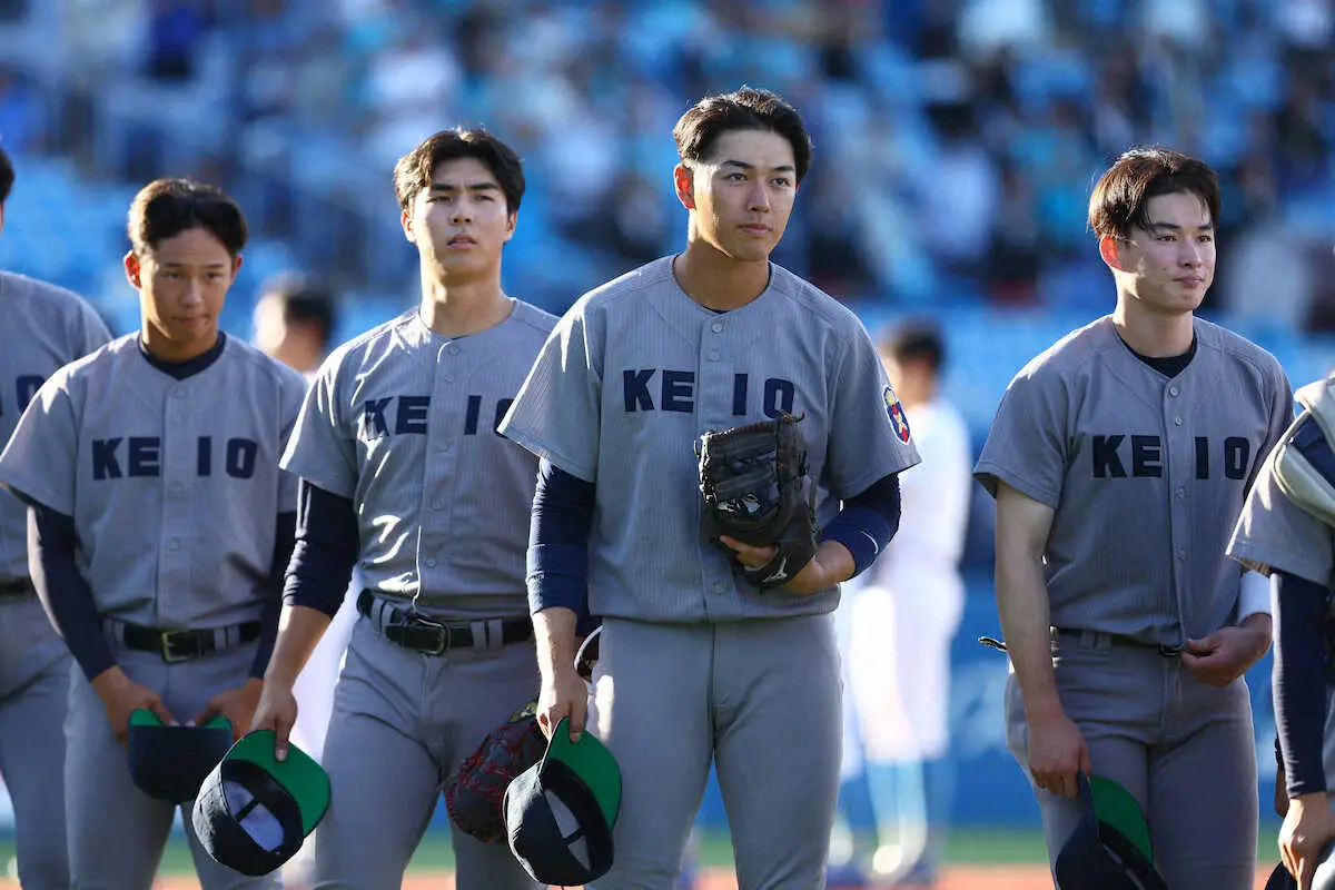 【画像・写真】慶大・清原　六大学通算2号が初の決勝アーチ「うまくヘッドが走った」　被弾した渡辺俊Jr.も脱帽