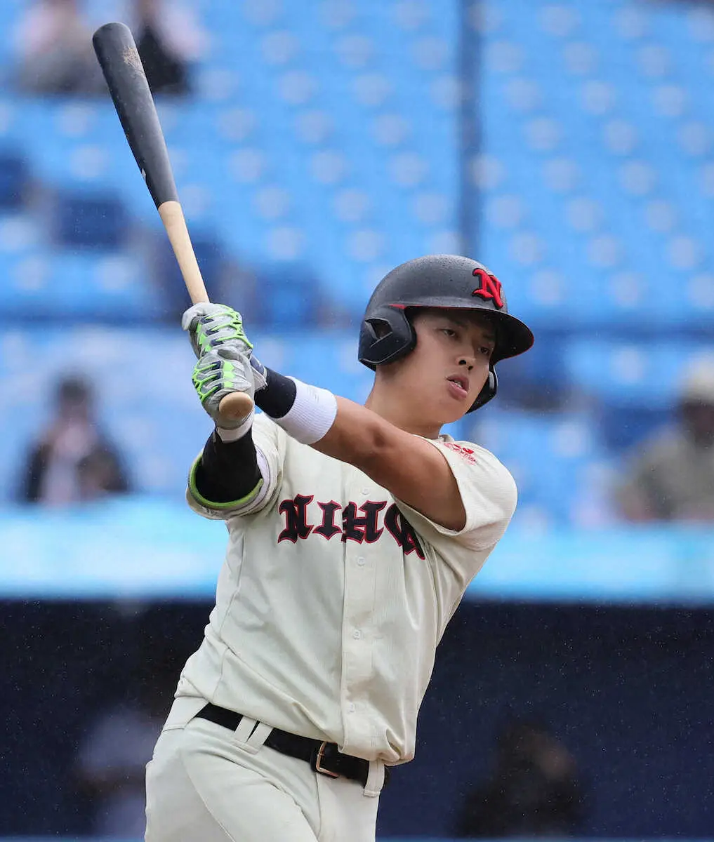 今季2冠のヤクルト・村上の弟で日大・慶太が昨春以来の出場