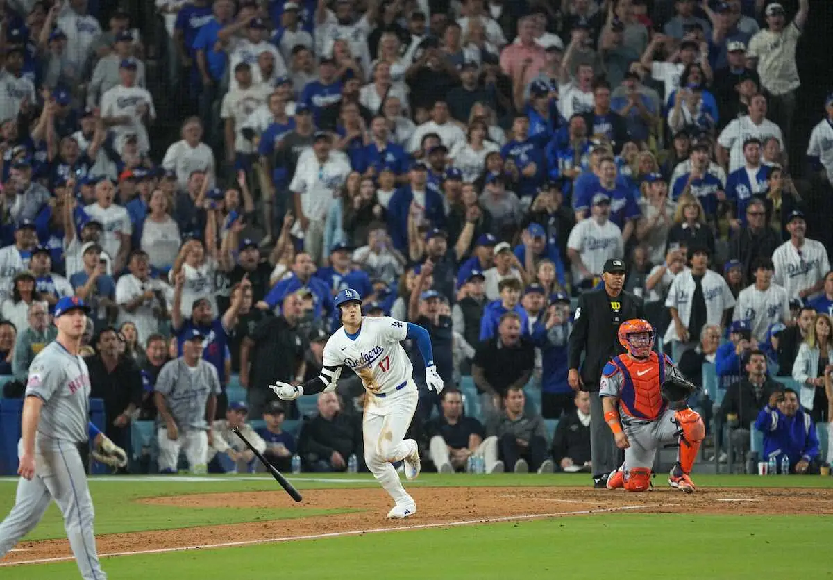 【画像・写真】大谷翔平　187キロフェン直打でPS2度目のマルチ安打　記録訂正で二塁打→単打と失策で打点取り消し