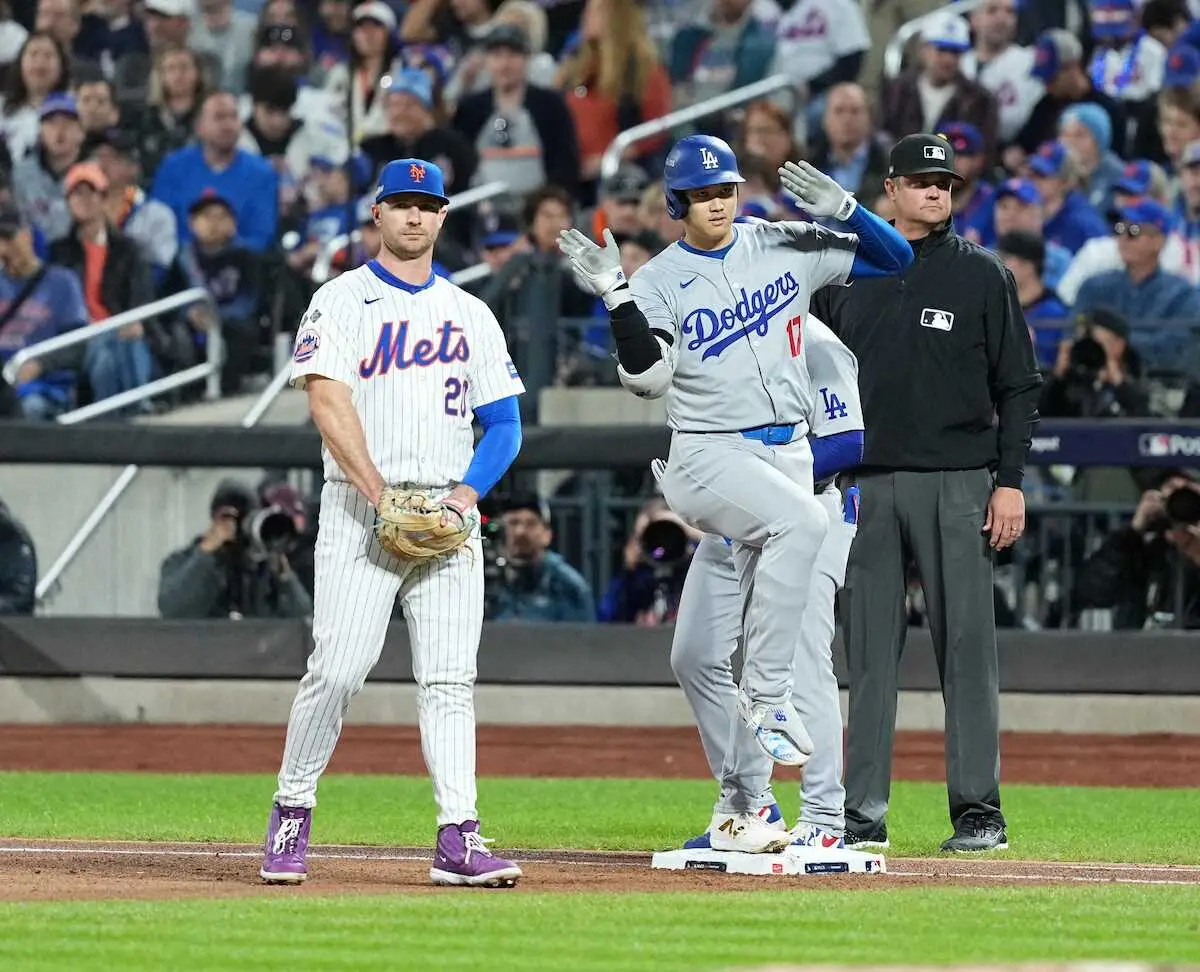 【画像・写真】大谷翔平　第3打席も安打で4戦ぶりマルチ安打　初回は右前打でPS自身初3戦連続安打