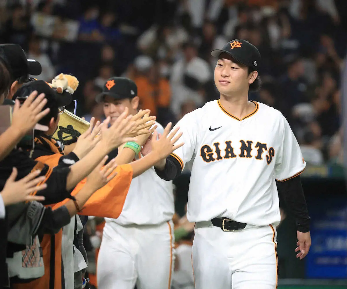 【画像・写真】巨人・山崎伊織「何とか明日の試合をしたかった」7回途中零封で中4日の戸郷にバトン「勝ちましょう！」