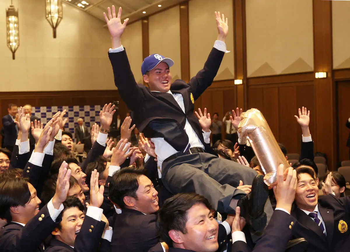 中日1位指名・金丸夢斗　プロ野球選手に憧れた過去、現在の気持ち、未来の目標を手記にしたためた