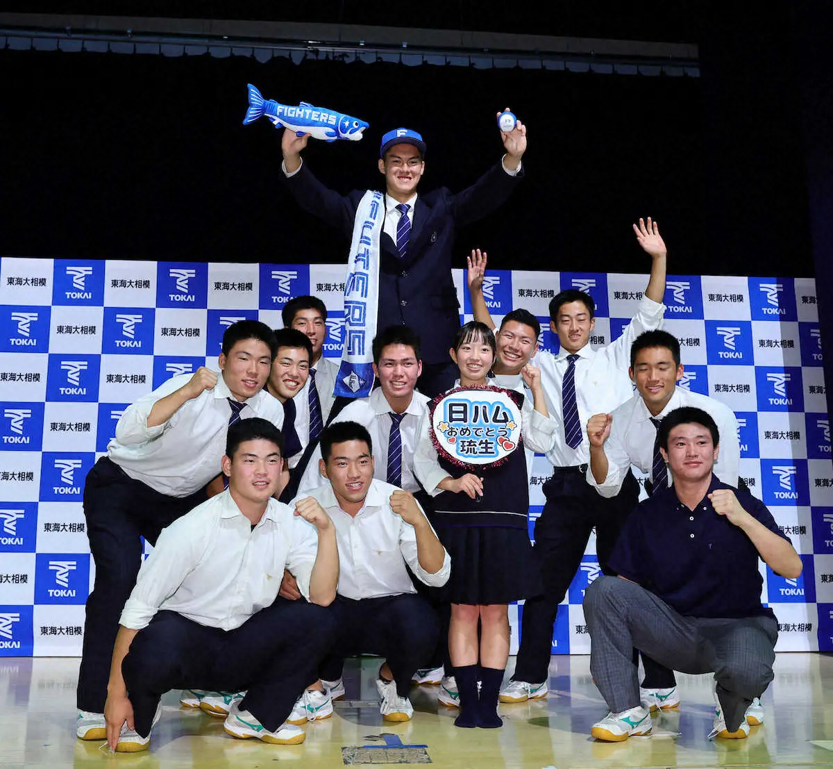 日本ハム2位指名　東海大相模・藤田が大谷＆ダルの道歩む「将来は海を渡って活躍したい」