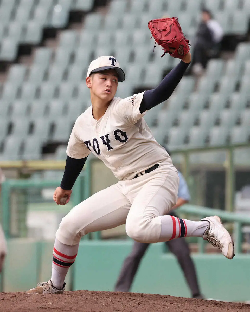 東洋大姫路が選抜当確「岡田監督に付いてきて良かった」プロ注目・阪下が6安打完封で恩返し