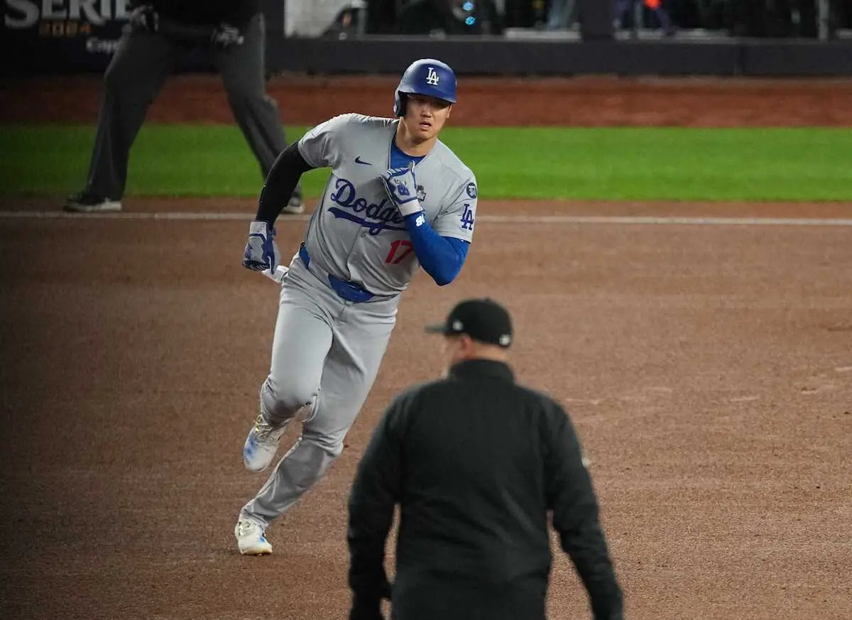 【画像・写真】ドジャース・大谷　左肩亜脱臼も3連勝で王手　勝利呼ぶ2出塁「“痛くない”という気持ちでやっている」