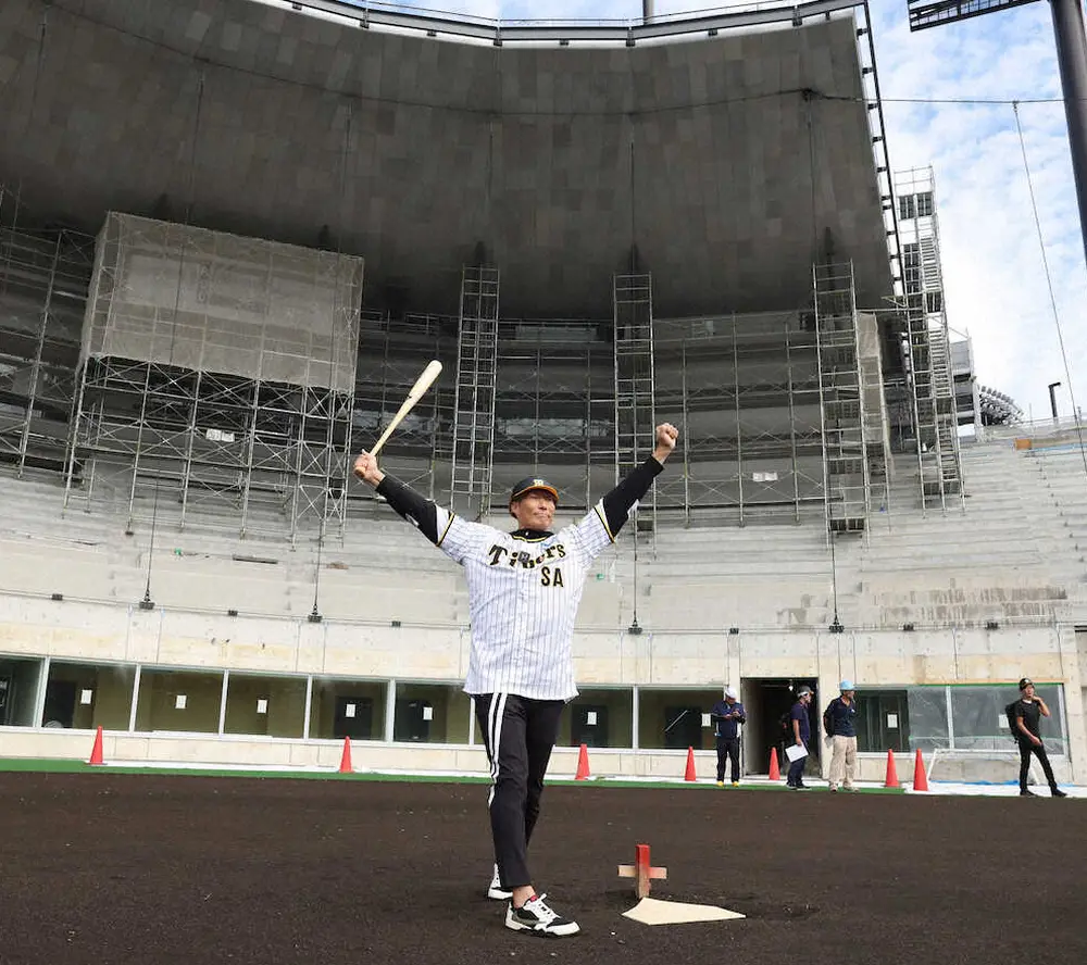 阪神の糸井SA「チャンスはみんなにある」　来年3月開業の新2軍施設を再訪し新たな“超人”出現を期待