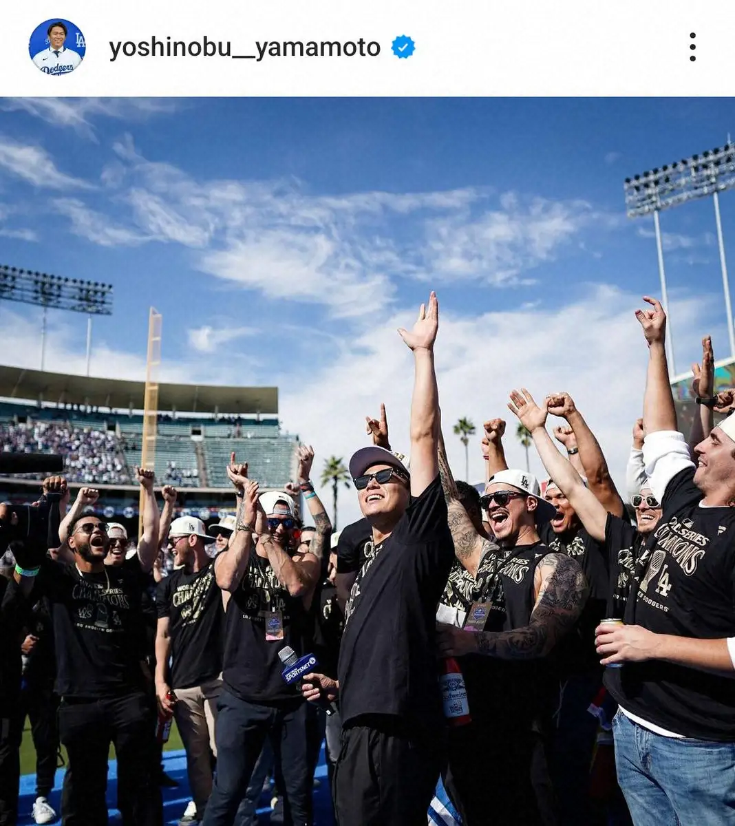 【画像・写真】山本由伸　優勝パレードから一夜明けゴルフ満喫「Thank you」インスタグラムで同僚とファンに感謝