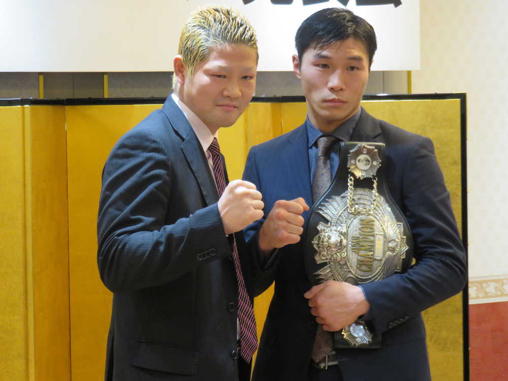 筆者一押しはウエルター級の王者・有川稔男（右）、挑戦者・矢田良太のハードパンチャー対決。４月１６日、後楽園を予定