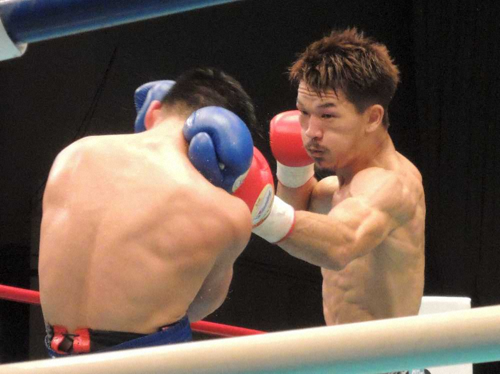 尾川、復帰2戦目は4回TKO「最初のダウンを奪ったボディーは良かった」