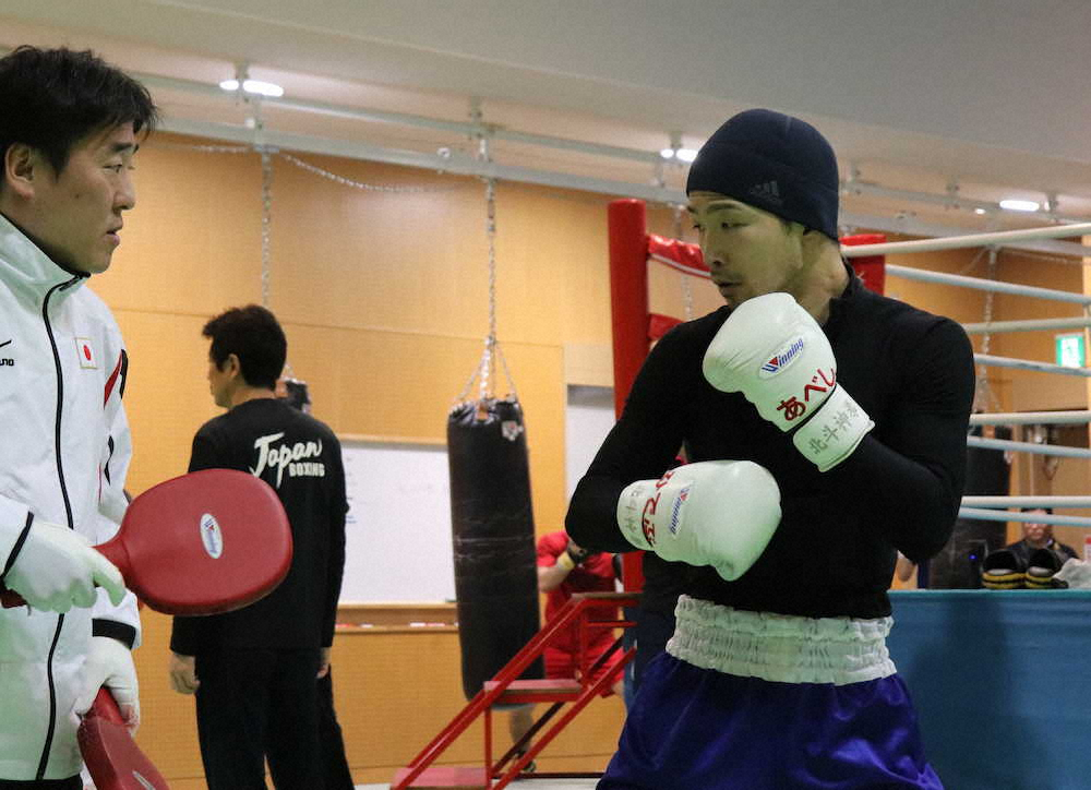 ボクシング男子フライ級代表・田中亮　「あべし」「ひでぶ」グローブで練習「相手に言わせる」