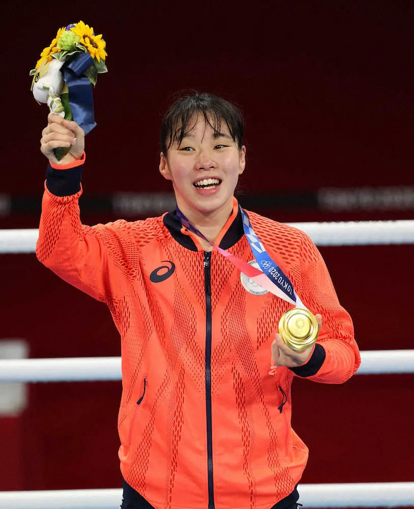 ボクシング金メダル入江聖奈　「私のオリンピックは終了しました」退村報告に多くのねぎらいの声