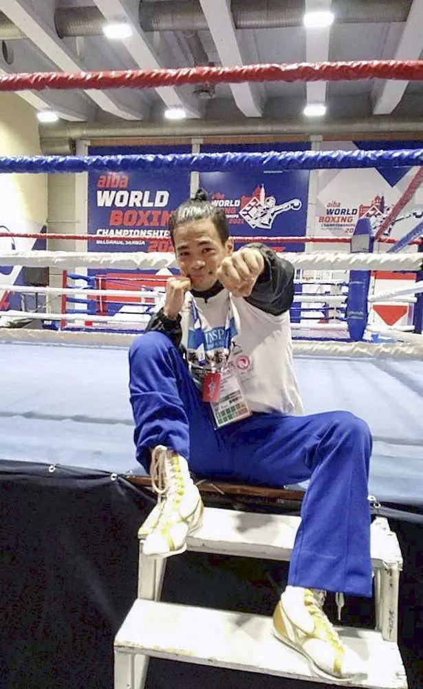岡沢セオンが8強　メダル獲得にあと1勝　ボクシング男子世界選手権