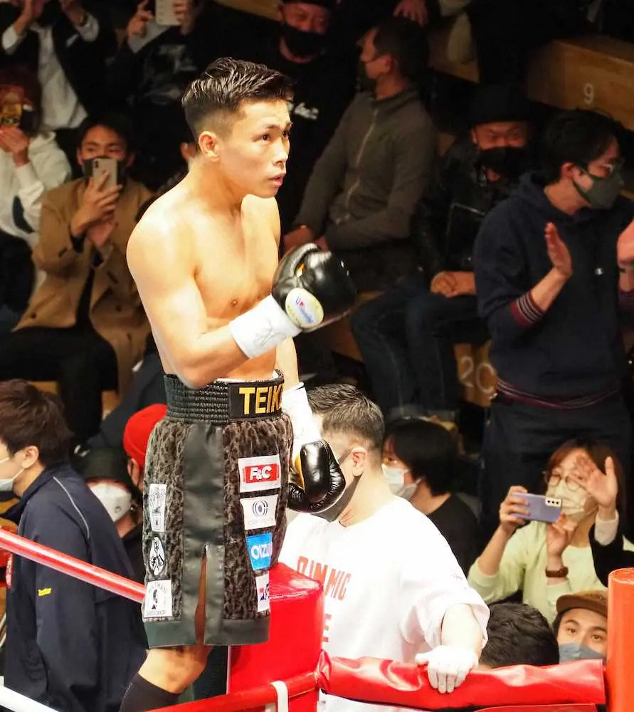王者・岩田翔吉　1回TKO勝ちで初防衛！「もっと強くなれる。必ず世界王者になります」
