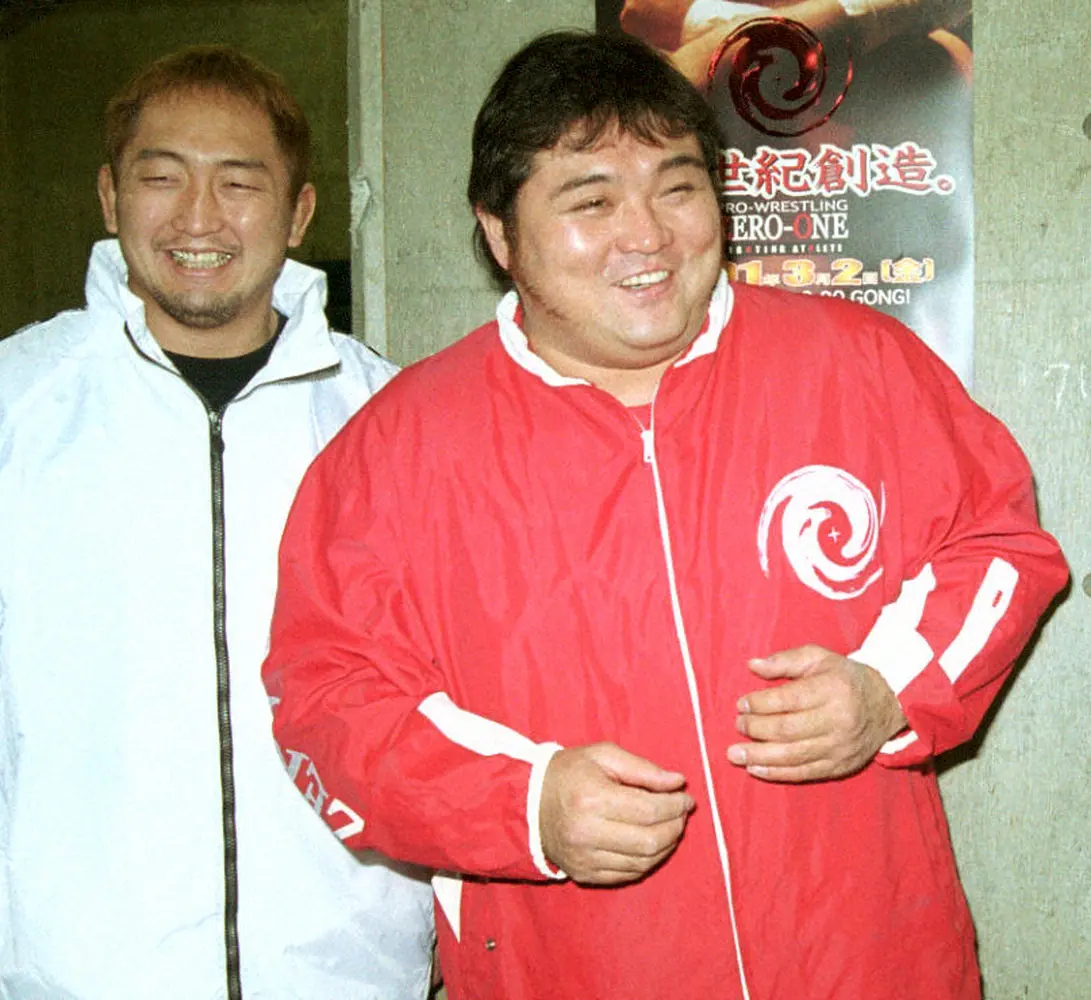 橋本真也さん（右）と大谷晋二郎
