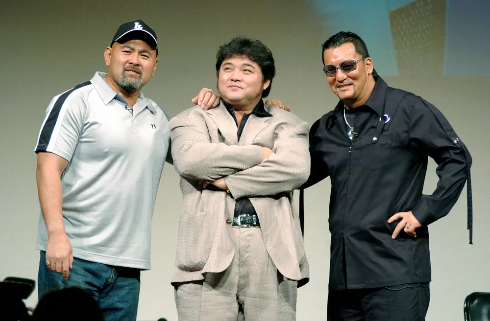 04年、トークショーを行った（左から）武藤、橋本、蝶野