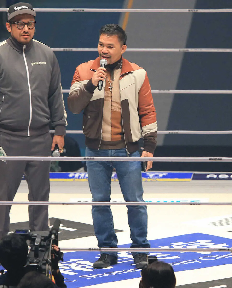 【RIZIN】パッキャオ　日本人との来夏以降の試合は「できればボクシング経験のあるファイターがいい」