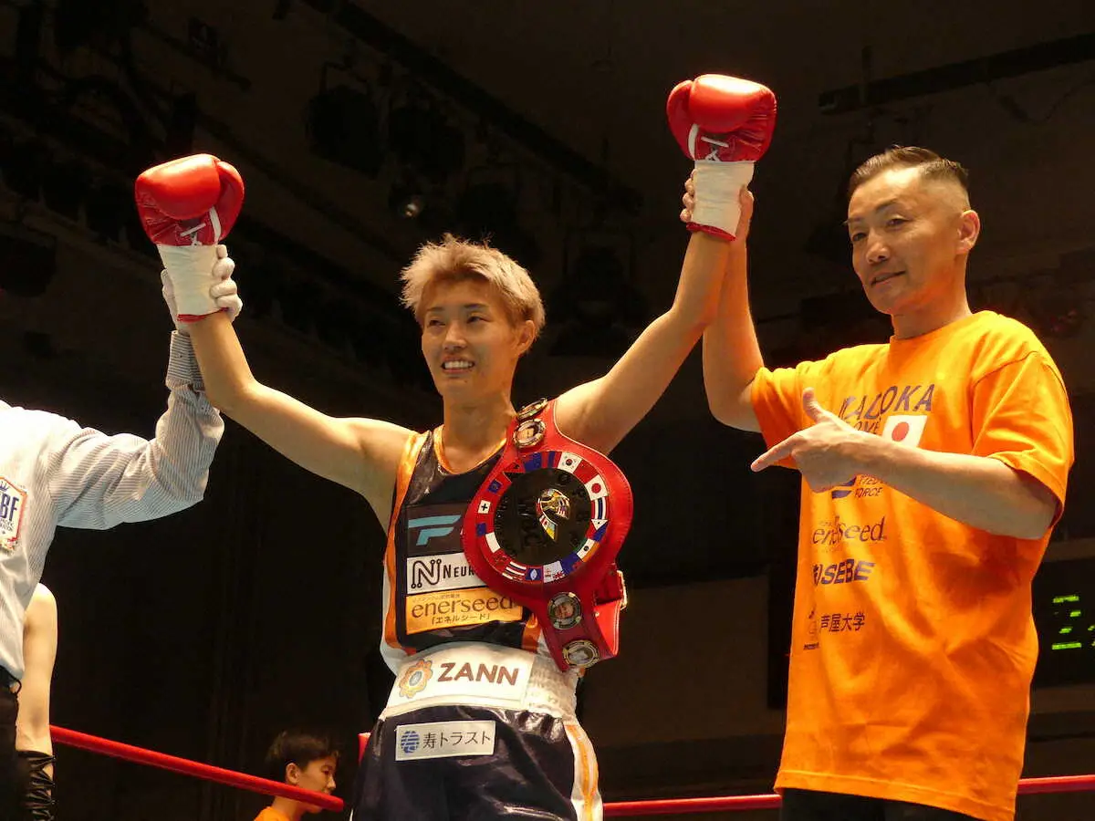 2回TKO勝利で女子東洋太平洋ミニマム級新王者となった和田