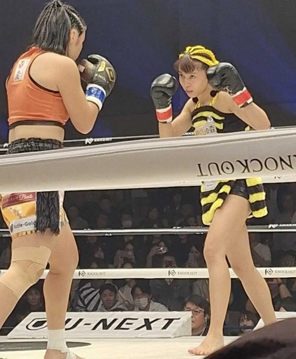 【画像・写真】「KNOCK　OUT…」ぱんちゃん璃奈　体重オーバーが優位に働き判定2―0