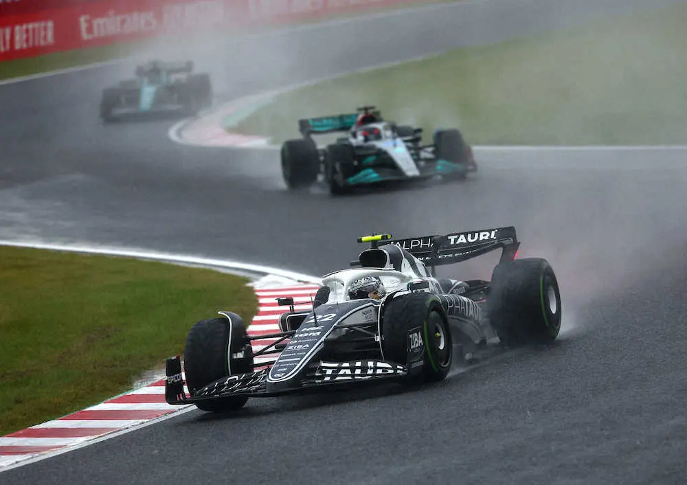 角田は初の日本GPでポイント届かず13位　中断中は「1秒でも早く走りたかった」「悔しさ増した」