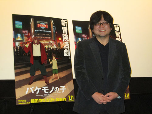 映画「バケモノの子」製作発表に出席するアニメ映画の細田守氏（１４年１２月撮影）