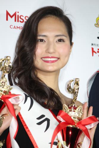「ミス・オブ・ミス・キャンパスクイーンコンテスト２０１６」でグランプリに輝いた山賀琴子さん