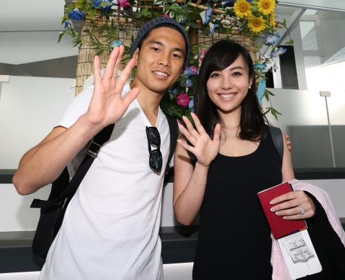 婚約中井岡一翔＆谷村奈南　ロスへ　結婚は「僕は早くしたい」