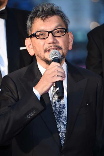 映画「シン・ゴジラ」ワールドプレミアレッドカーペットイベントに出席した庵野秀明監督