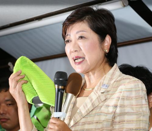 小池氏“鉄板ネタ”で女心がっちり　終盤は増田陣営から情報提供する議員も