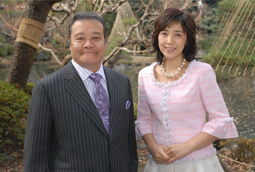 「人生の楽園」でナレーションを務める西田敏行（左）と菊池桃子（Ｃ）テレビ朝日