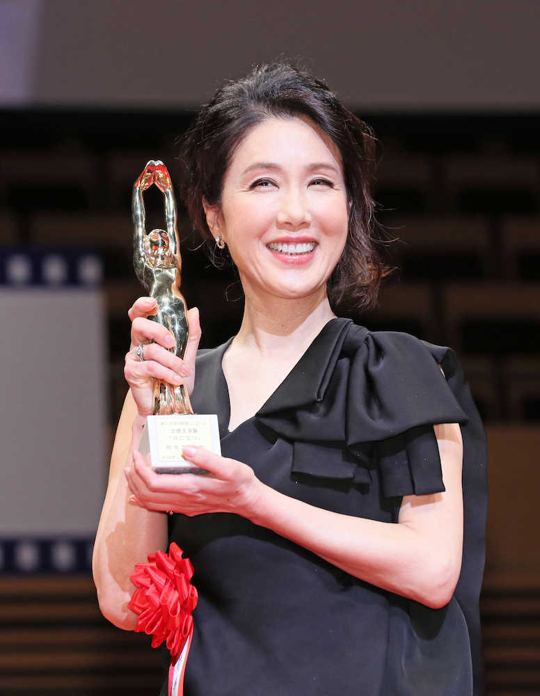 筒井真理子　“半世紀ぶり”受賞の女優主演賞に「毎日がこそばゆい」