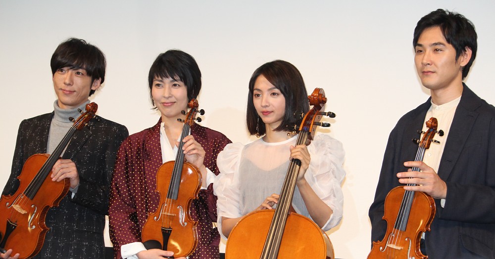 「カルテット」に出演した（左から）高橋一生、松たか子、満島ひかり、松田龍平