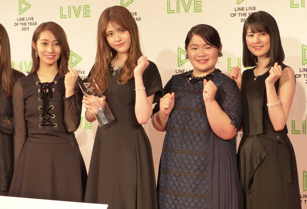 乃木坂・桜井「まさか」　ＬＩＮＥ　ＬＩＶＥ「プロモーション賞」受賞