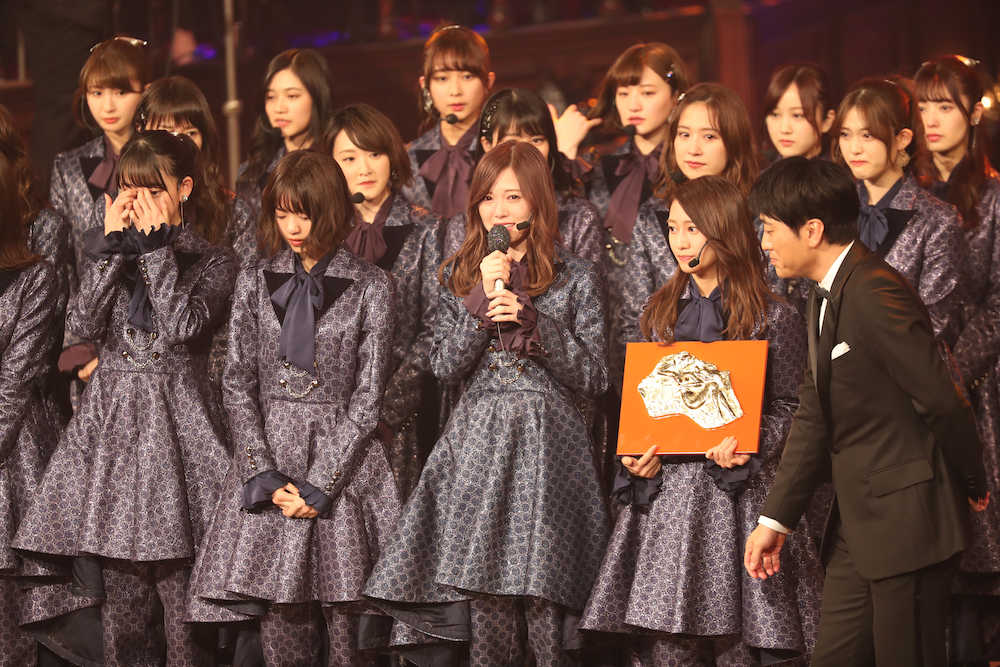 乃木坂４６が初受賞「レコード大賞」１４・４％　前年から微減も高視聴率