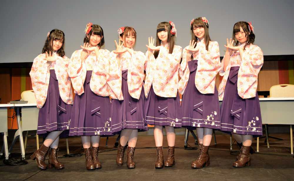 イベントに出席した（左から）日岡なつみ、本宮佳奈、高田憂希、田中美海、山下七海、竹尾歩美
