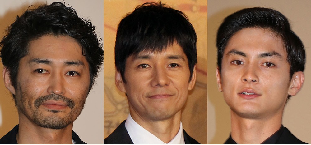 ３夜連続のスペシャルドラマ「満願」で主演する（左から）安田顕、西島秀俊、高良健吾