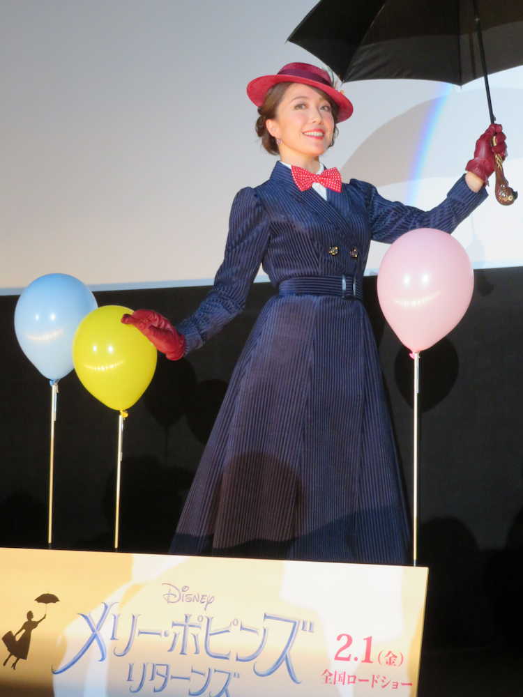 平原綾香「ちょっと恥ずかしい」もメリー・ポピンズの扮装で生歌披露