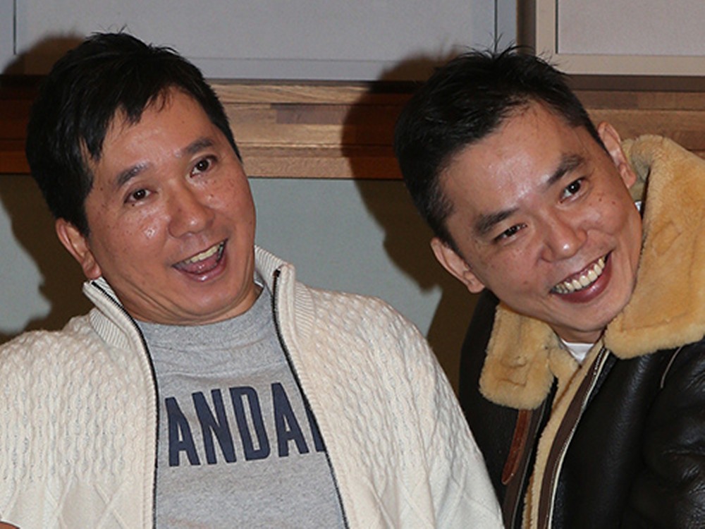 「爆報！ＴＨＥフライデー」のＭＣを務める「爆笑問題」の太田光（右）と田中裕二