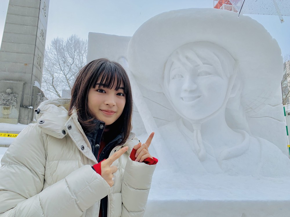 【画像・写真】さっぽろ雪まつりに初の朝ドラ雪像　「なつぞら」広瀬すず感激“自身”と対面「あんなに精巧に」