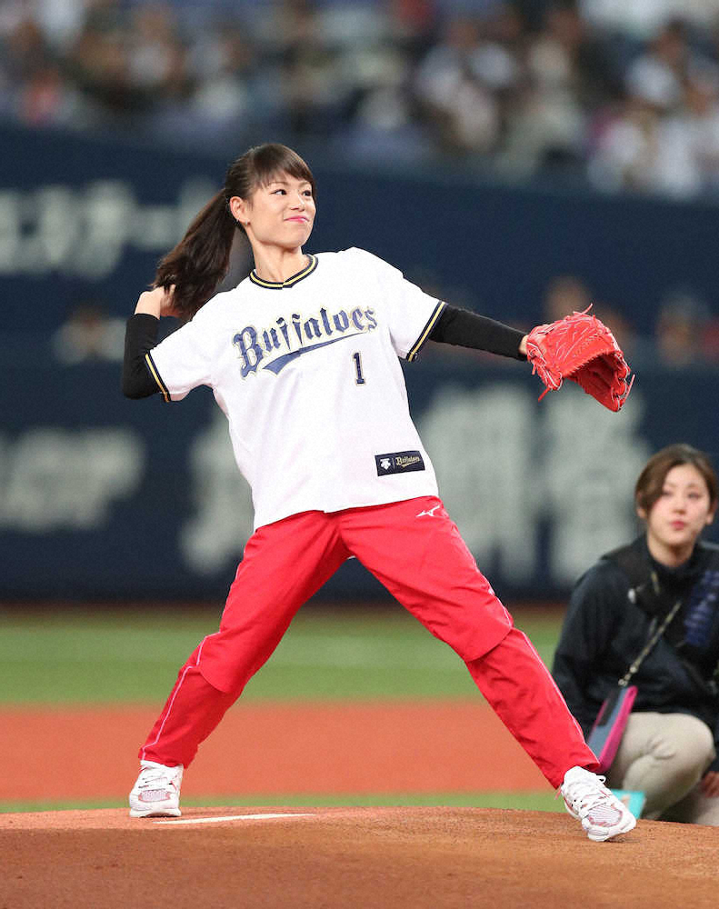女子マラソンの松田瑞生　オリックス戦で始球式も「大阪にあるのも初めて知りました」