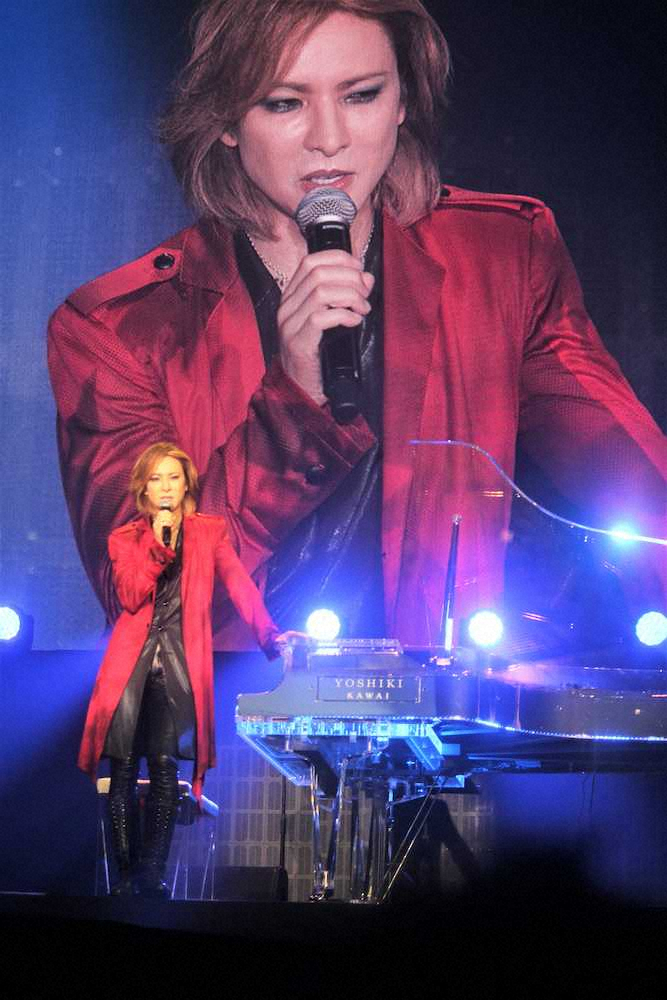 「Rakuten　Optimism　2019」のスペシャルライブパフォーマンス「Rakuten　YOSHIKI　Night」を行った「X　JAPAN」のYOSHIKI