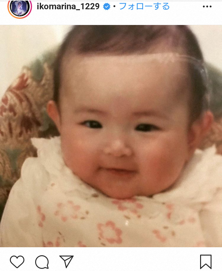 【画像・写真】生駒里奈　赤ちゃん時代の写真公開に「パーツがちゃんと生駒ちゃん」「変わらないなあ」