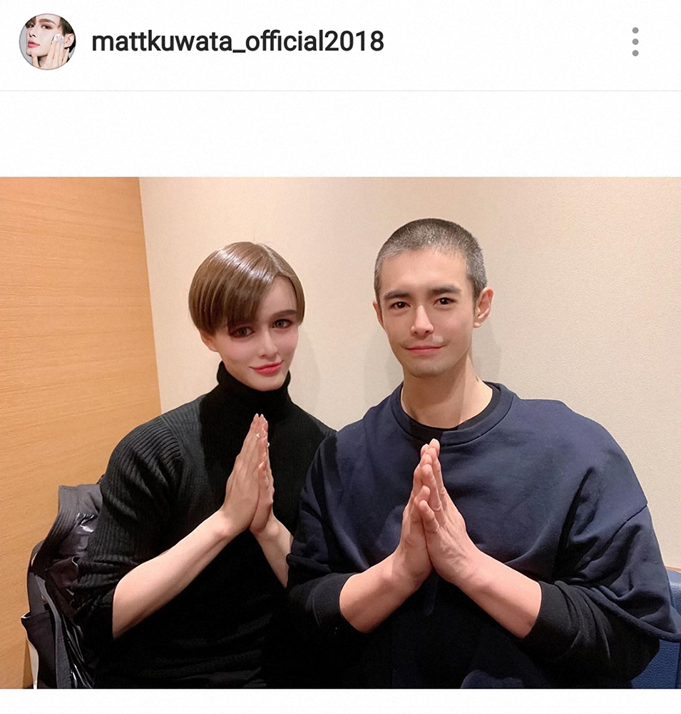 【画像・写真】“Matt化”した伊藤英明の美しさにファン騒然「美坊主」「二人ともとても綺麗」