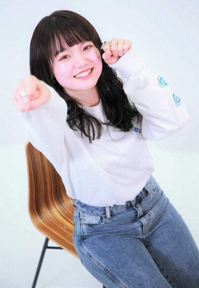 「福島美少女図鑑」人気モデル牧田優花、幼い顔立ち魅力の23歳“元気印”