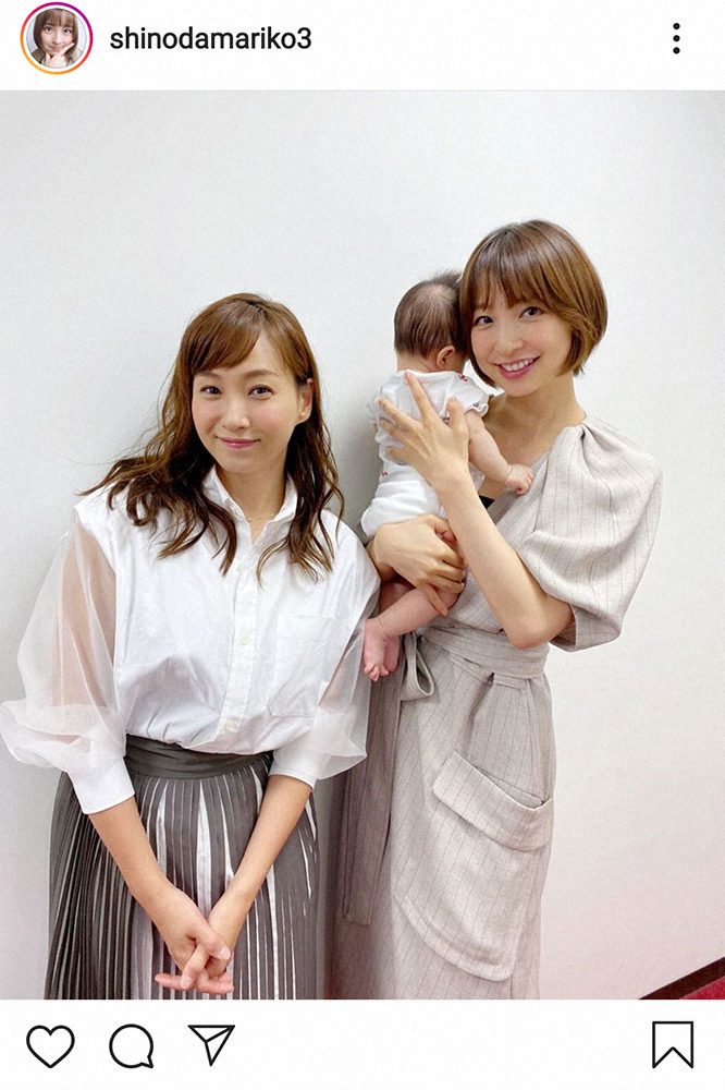 【画像・写真】篠田麻里子＆藤本美貴　元AKB＆モー娘。競演にファン歓喜「美人ママが並んでる」「超貴重」