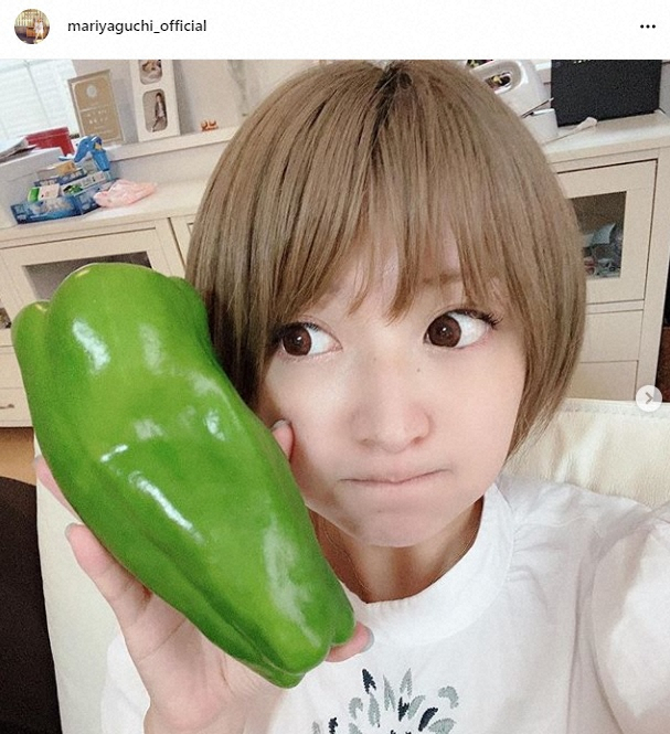 【画像・写真】矢口真里、デカすぎる野菜に困惑も…「真里ちゃんが小顔なだけ」「顔が小さいんだと思う！」