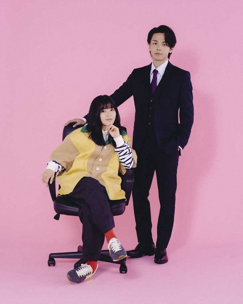 10月スタートのTBSドラマ「この恋あたためますか」で連続ドラマに初主演する森七菜（左）と相手役の中村倫也