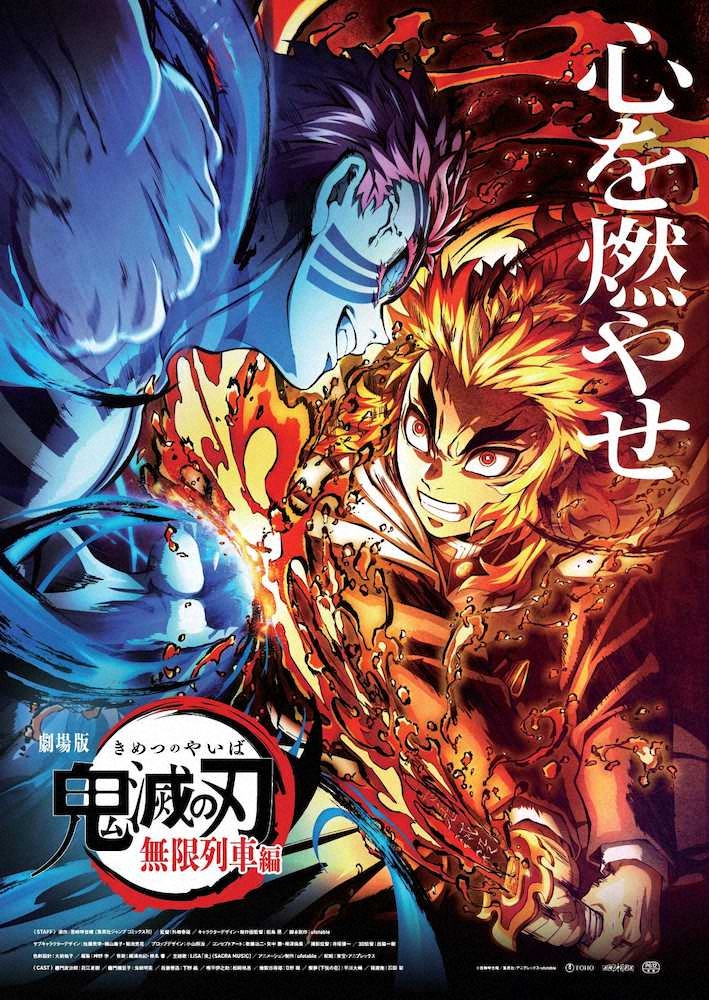 「鬼滅の刃」　公開10日で興収“最速”100億円突破「千と千尋」超えた！