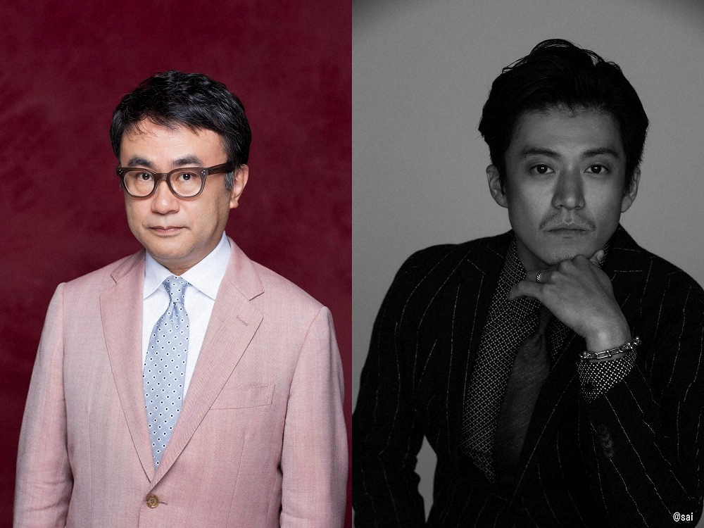 2022年のNHK大河ドラマ「鎌倉殿の13人」の脚本を務める三谷幸喜氏（左）と主演を務める小栗旬